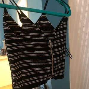 Zip Up Crop Top